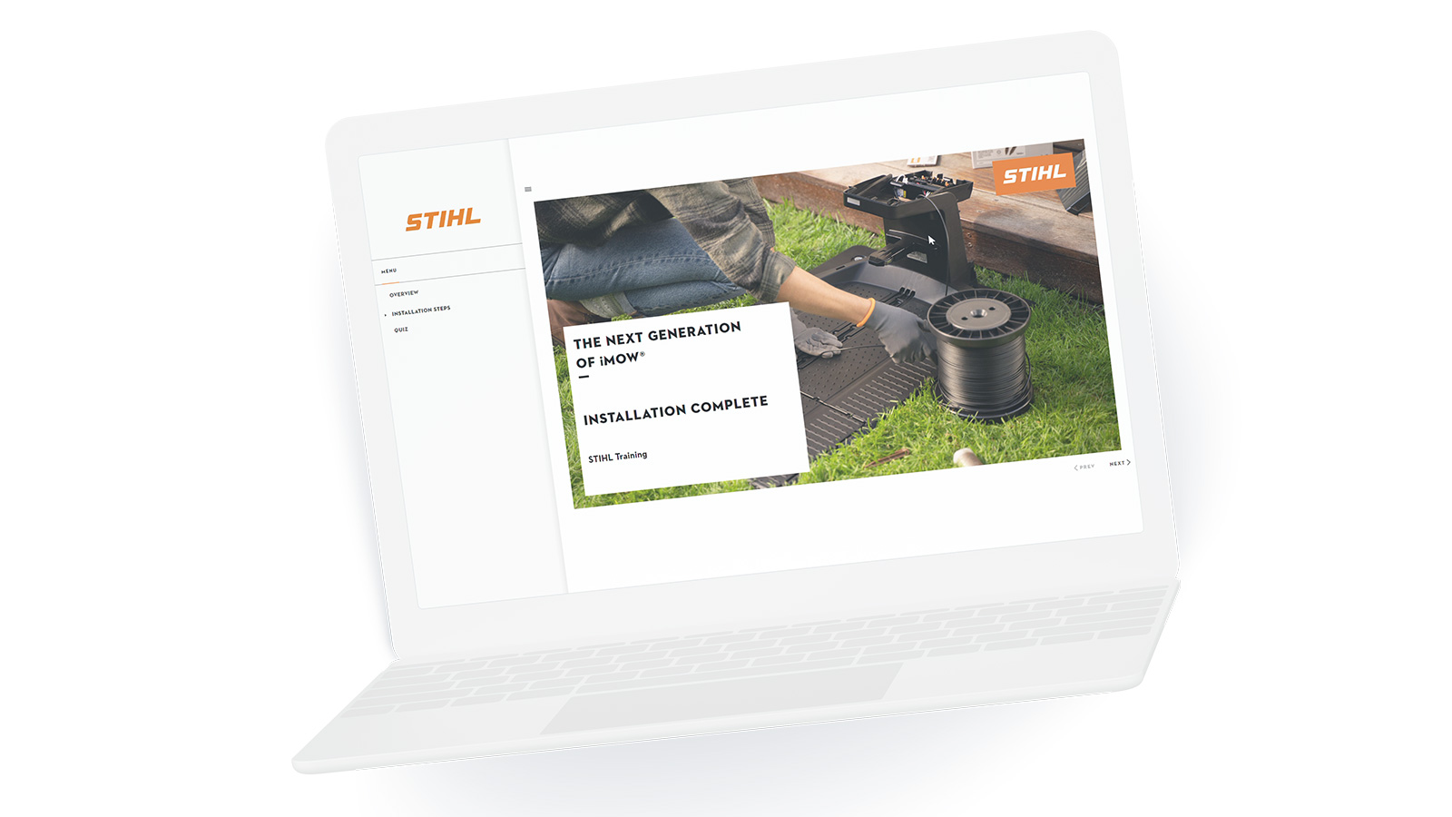 Stihl and imc developed a digital training