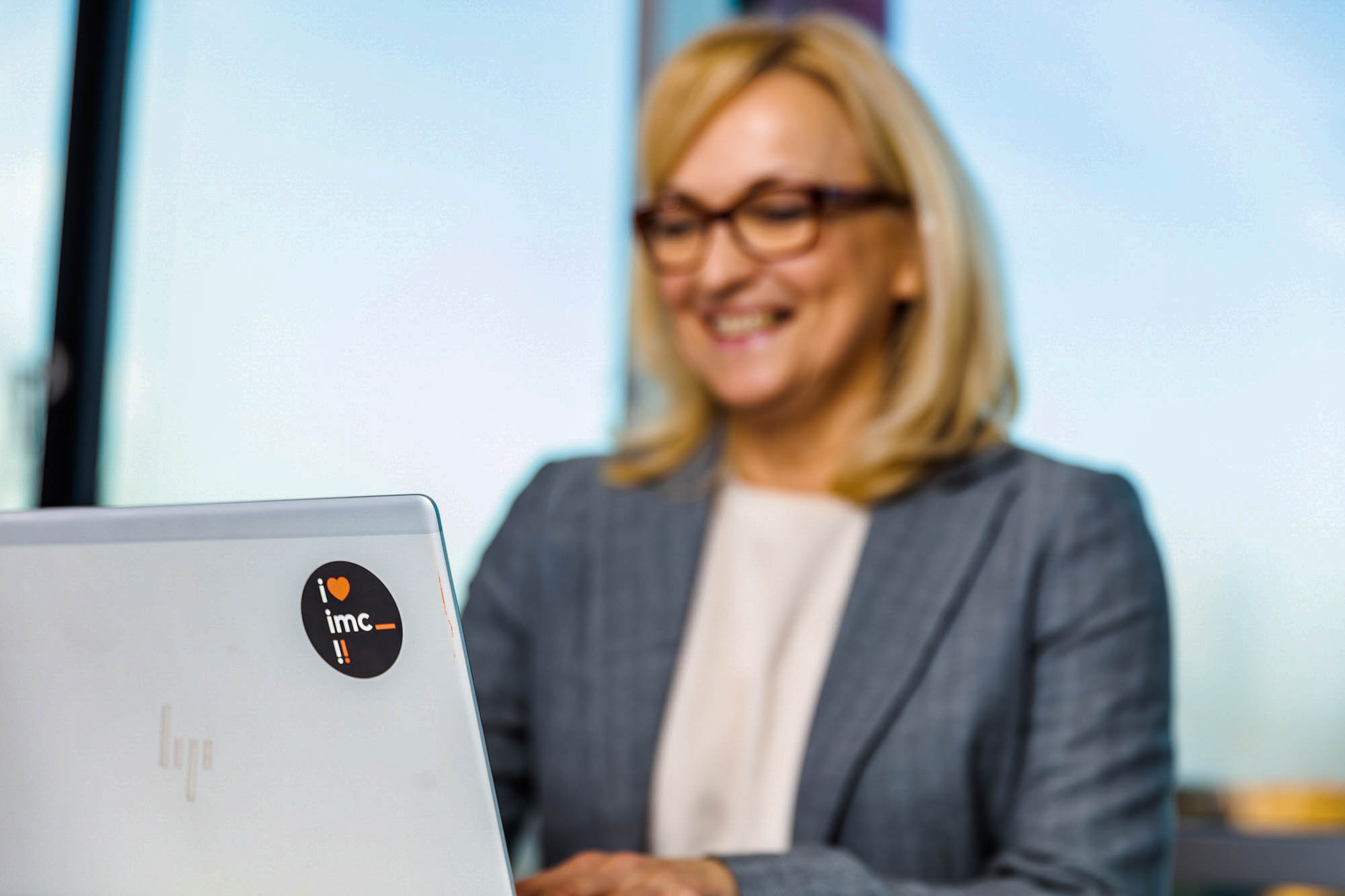 woman at laptop computer