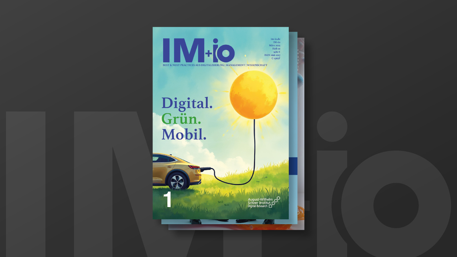 Symbolic image showing the cover of IM+IO magazine